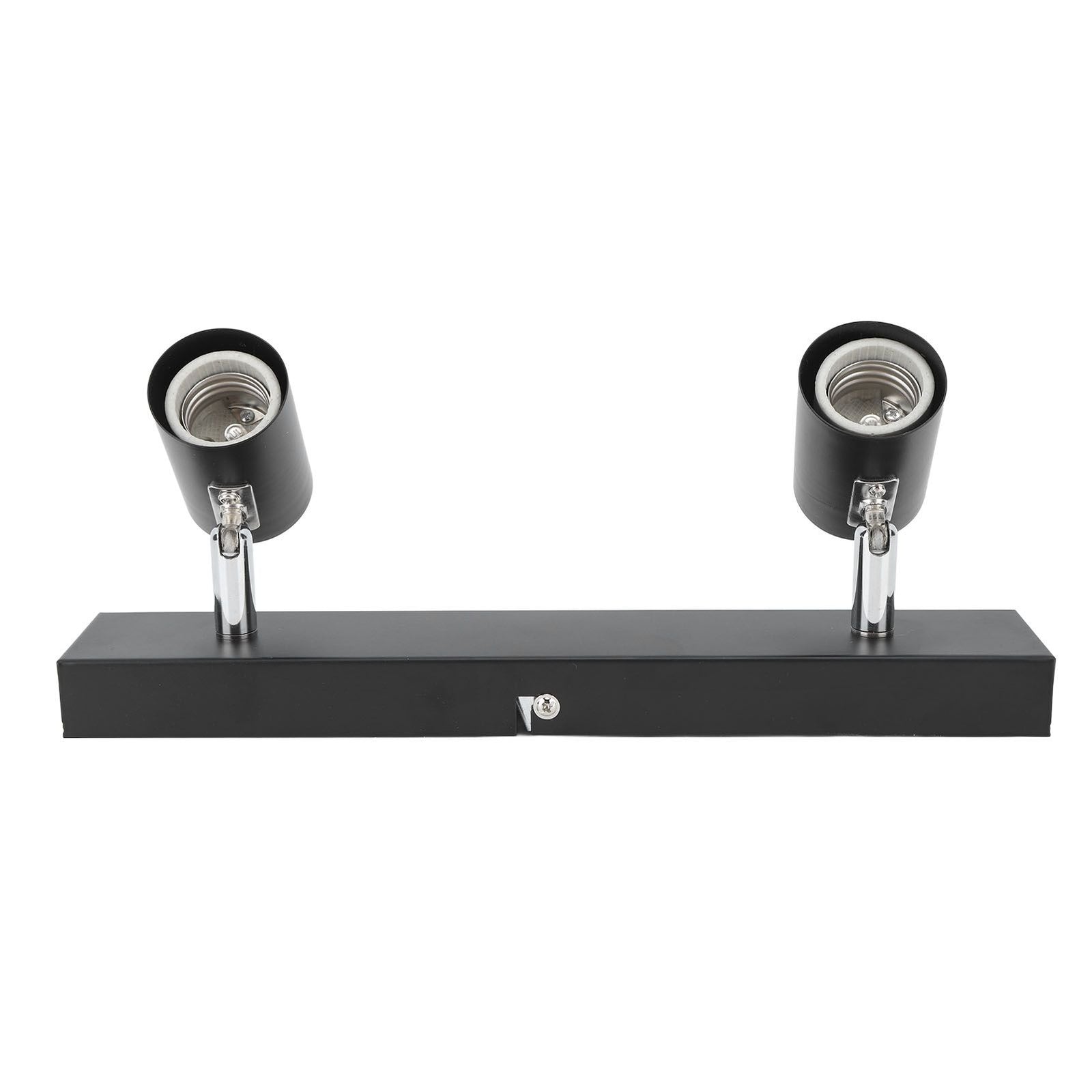 LED Track Light Two Bulb Fixed Rail with Rotating Heads Ceiling Track Light Fixtures for Kitchen Cabinet Hall