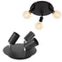 Ceiling Spotlight Holder 3 Head Rotating Lamp Base Ceiling Lamp Holder E27 Track Light Holder for Kitchen Bedroom 85‑265V