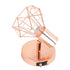 Swing Arm Wall Lamp 350 Degree Rotary Cage Shade Iron E14 Wall Lamp Holder for Rose Gold 85‑265V