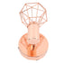 Swing Arm Wall Lamp 350 Degree Rotary Cage Shade Iron E14 Wall Lamp Holder for Rose Gold 85‑265V