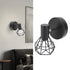 Adjustable Lamp Holder Industrial Black E14 Wall Mounted Light Bulb Holder for Bedside Reading Study Light