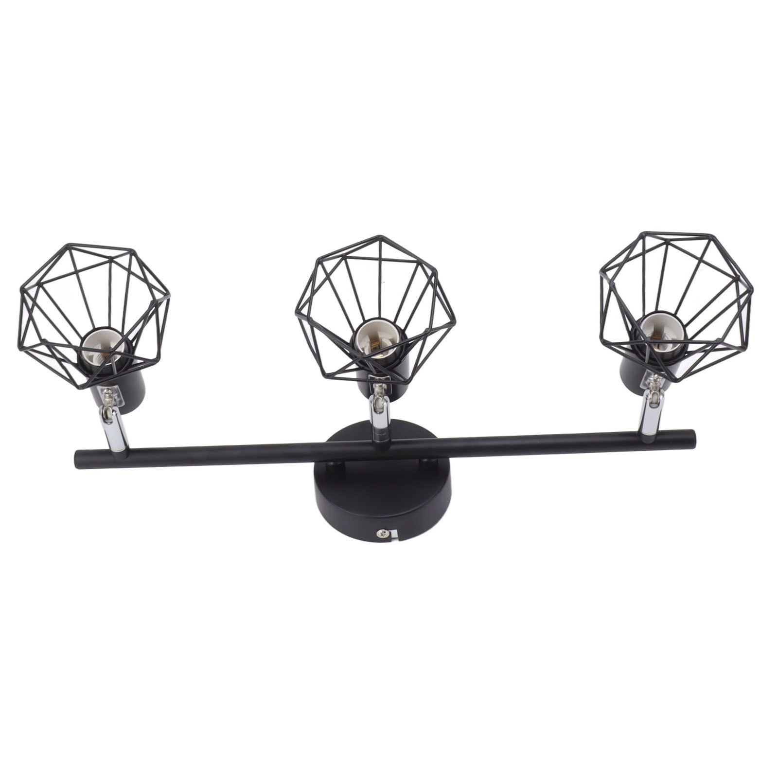 3 Light Track Lighting Kit Rotatable Heads Matte Black Finish Modern Fashionable Ceiling Spotlight 85‑265V