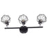 3 Light Track Lighting Kit Rotatable Heads Matte Black Finish Modern Fashionable Ceiling Spotlight 85‑265V