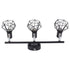 3 Light Track Lighting Kit Rotatable Heads Matte Black Finish Modern Fashionable Ceiling Spotlight 85‑265V