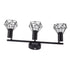 3 Light Track Lighting Kit Rotatable Heads Matte Black Finish Modern Fashionable Ceiling Spotlight 85‑265V