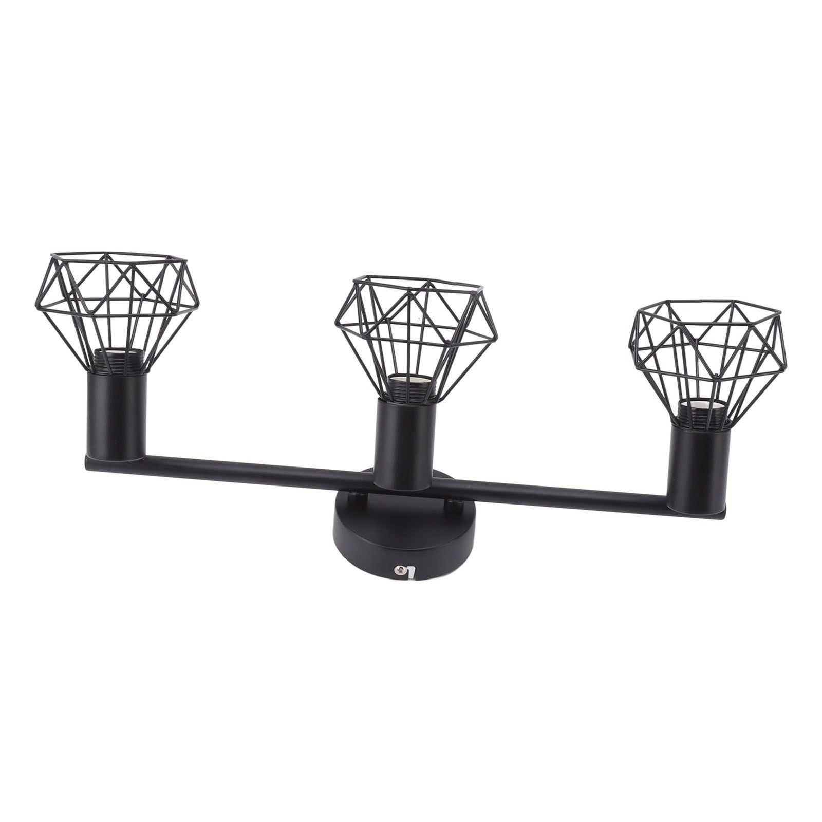 3 Light Track Lighting Kit Rotatable Heads Matte Black Finish Modern Fashionable Ceiling Spotlight 85‑265V