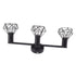 3 Light Track Lighting Kit Rotatable Heads Matte Black Finish Modern Fashionable Ceiling Spotlight 85‑265V