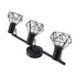 3 Light Track Lighting Kit Rotatable Heads Matte Black Finish Modern Fashionable Ceiling Spotlight 85‑265V