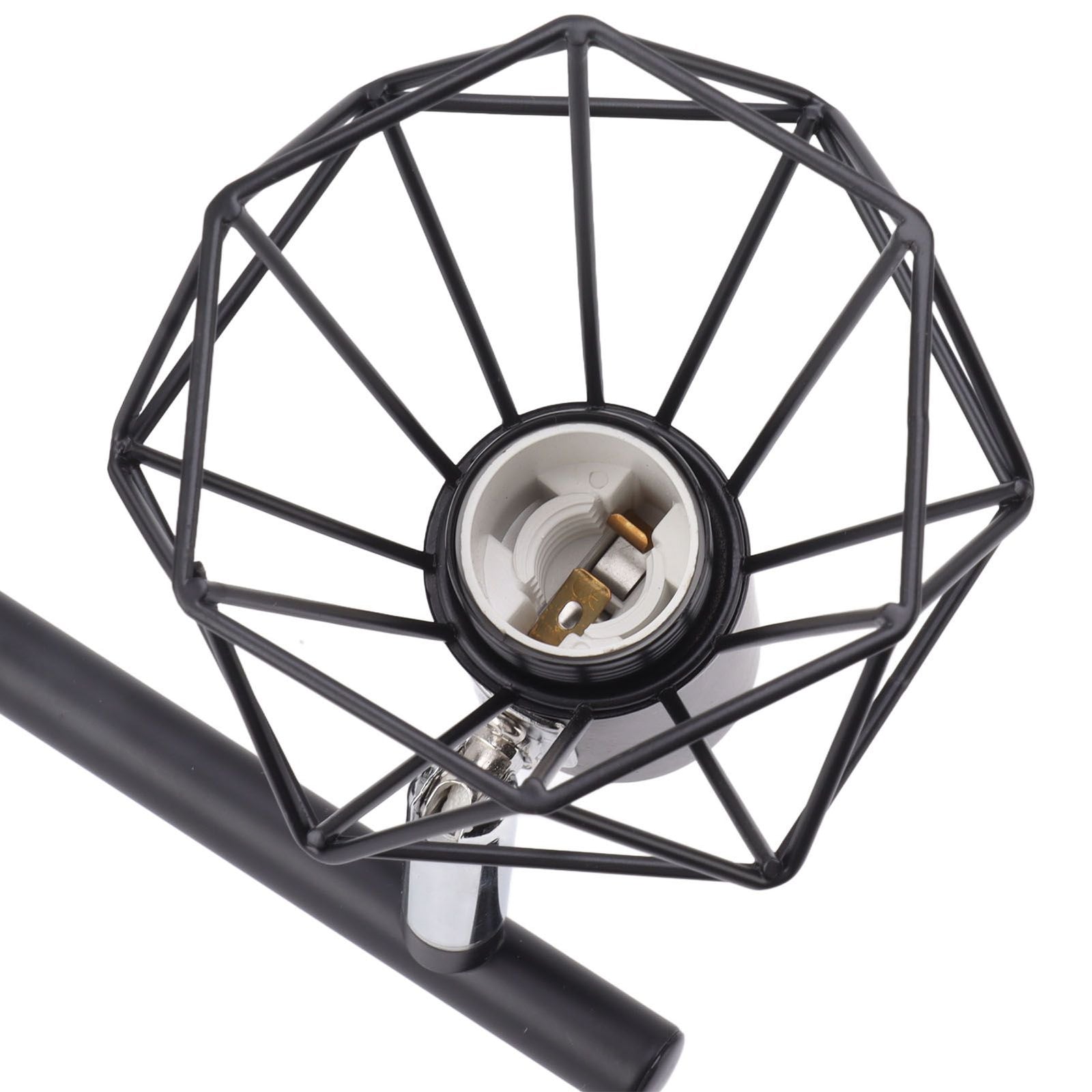 3 Light Track Lighting Kit Rotatable Heads Matte Black Finish Modern Fashionable Ceiling Spotlight 85‑265V