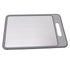 Double Sided Cutting Board Rapid Thawing and Grinding Plate with Knife Sharpener for Kitchen Grey