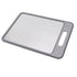 Double Sided Cutting Board Rapid Thawing and Grinding Plate with Knife Sharpener for Kitchen Grey