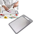 Double Sided Cutting Board Rapid Thawing and Grinding Plate with Knife Sharpener for Kitchen Grey