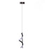 Spiral LED Pendant Light Black Glareless Bright Eyes Protection LED Hanging Lamp for Living Room Cafe Family 85‑265V White Light