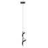 Spiral LED Pendant Light Black Glareless Bright Eyes Protection LED Hanging Lamp for Living Room Cafe Family 85‑265V White Light