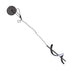 Spiral LED Pendant Light Black Glareless Bright Eyes Protection LED Hanging Lamp for Living Room Cafe Family 85‑265V White Light