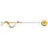 Spiral LED Pendant Light Gold Color High Brightness Eyes Protection LED Hanging Lamp for Living Room Cafe Family 85‑265V Warm Light
