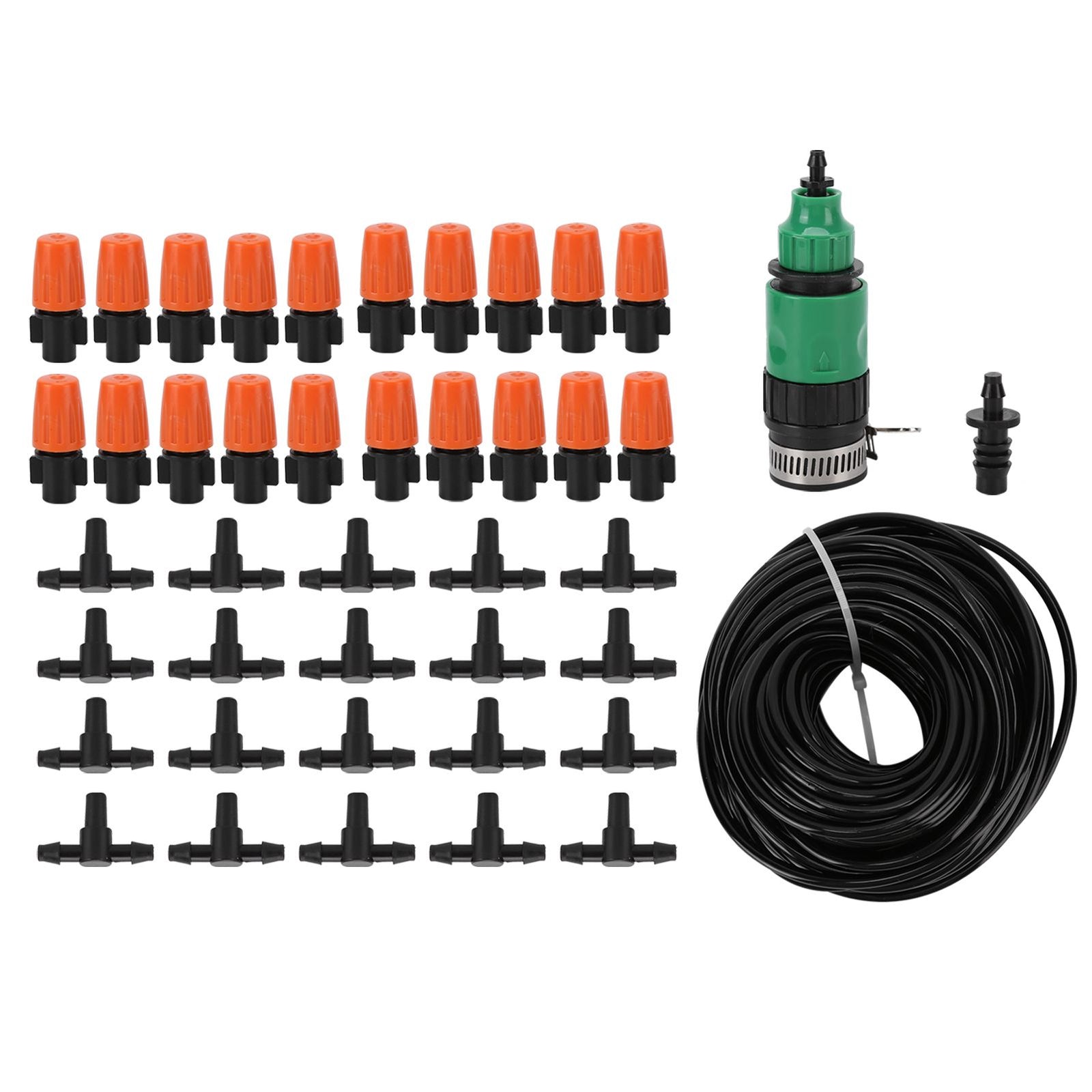 Mist Irrigation Kit Automatic Atomizing Watering Sprayer Nozzle Hose for Garden Lawn Greenhouse
