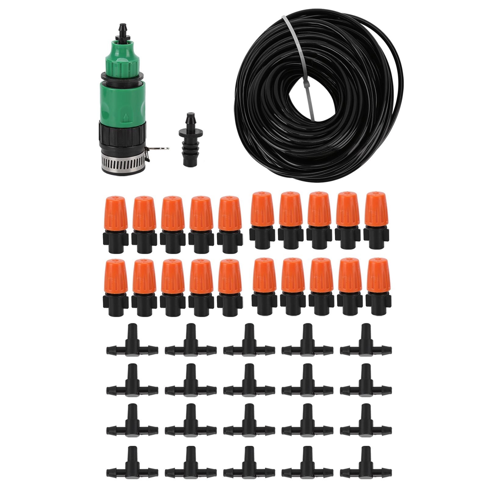 Mist Irrigation Kit Automatic Atomizing Watering Sprayer Nozzle Hose for Garden Lawn Greenhouse