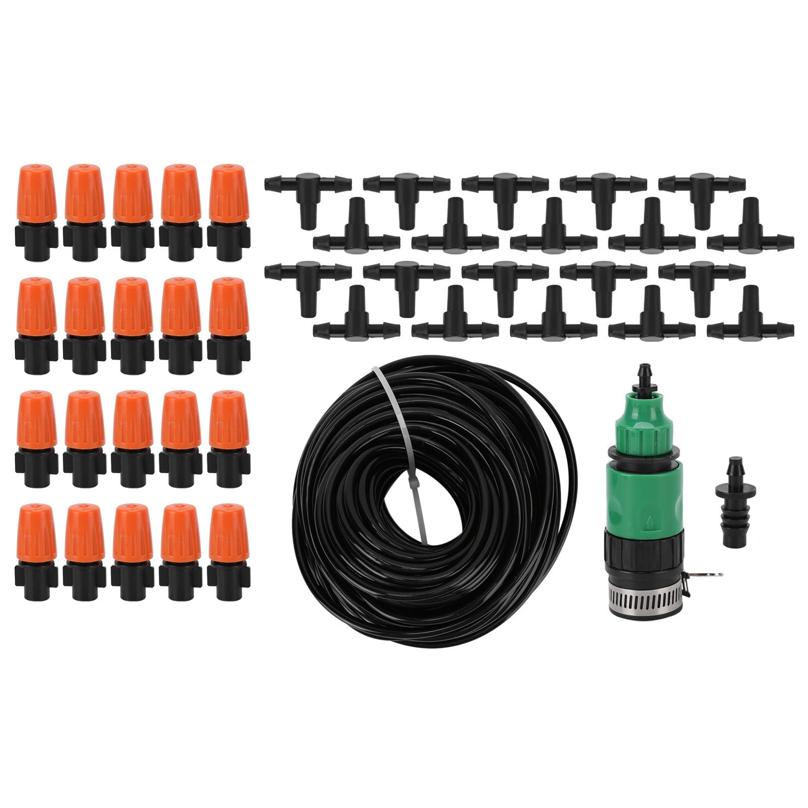 Mist Irrigation Kit Automatic Atomizing Watering Sprayer Nozzle Hose for Garden Lawn Greenhouse