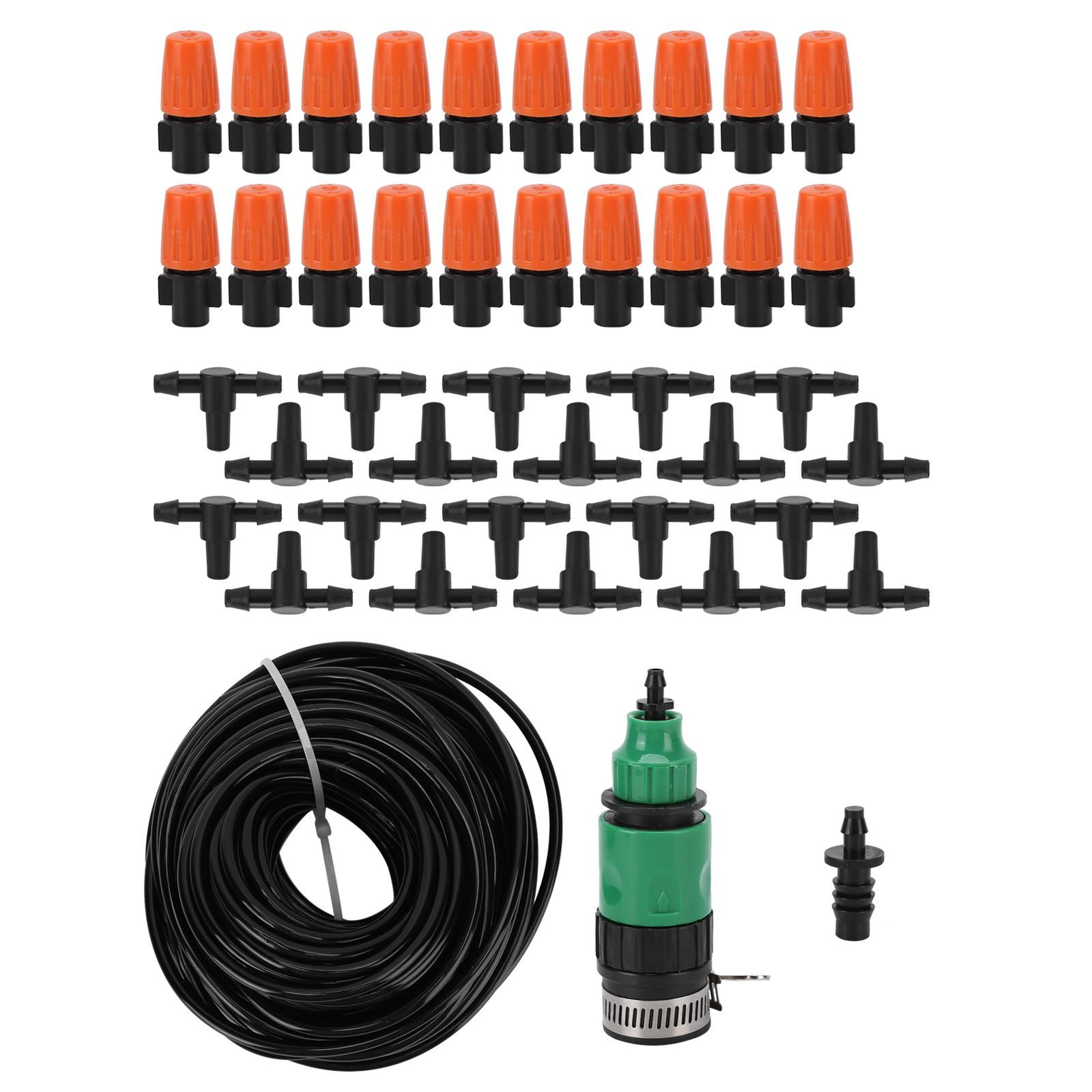 Mist Irrigation Kit Automatic Atomizing Watering Sprayer Nozzle Hose for Garden Lawn Greenhouse
