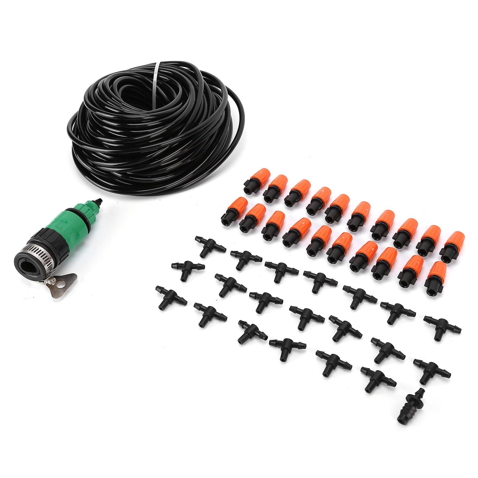 Mist Irrigation Kit Automatic Atomizing Watering Sprayer Nozzle Hose for Garden Lawn Greenhouse