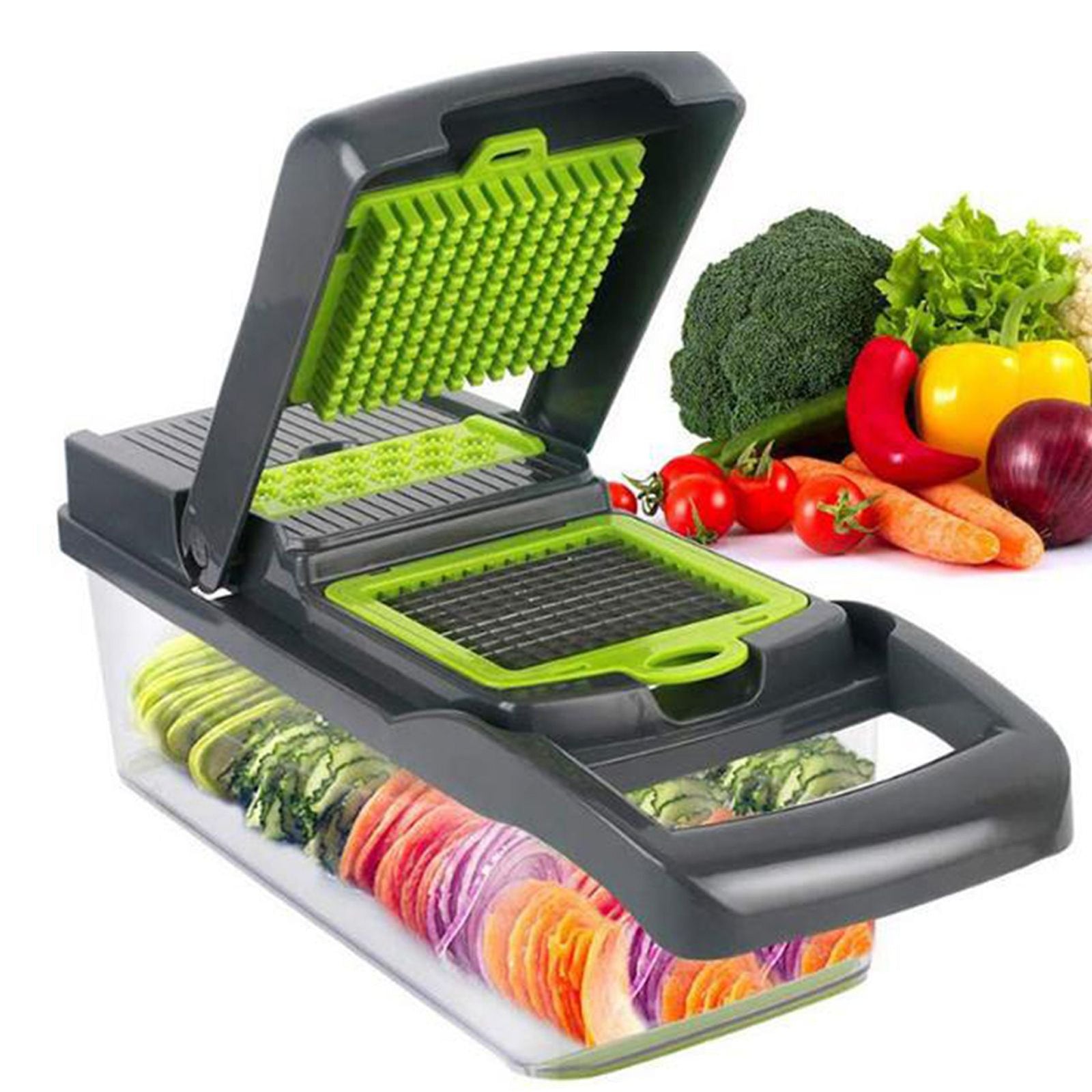 Vegetable Chopper 15 in 1 Vegetable Cutter Household Potato Chopper Radish Grater for Kitchen