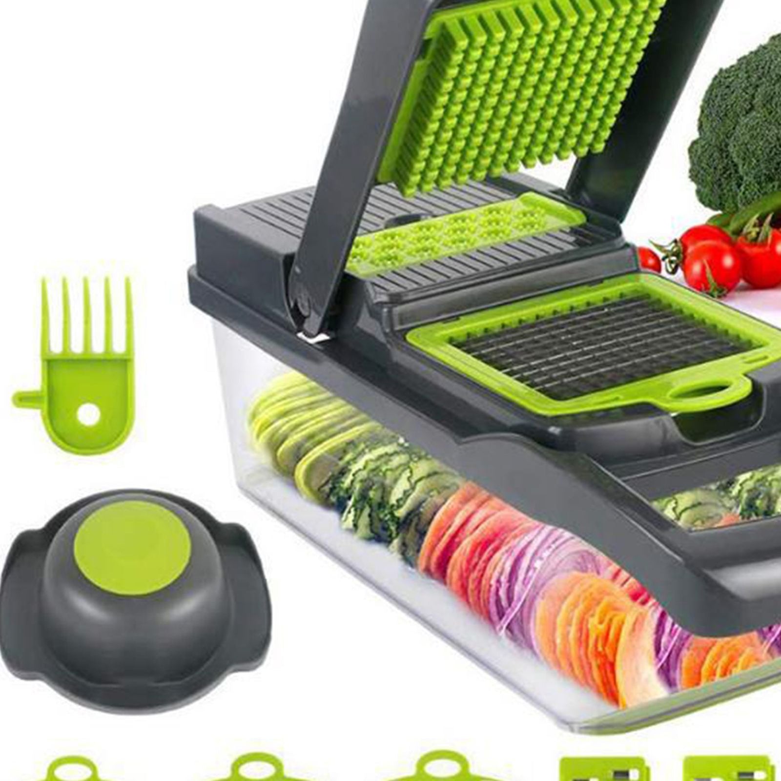 Vegetable Chopper 15 in 1 Vegetable Cutter Household Potato Chopper Radish Grater for Kitchen