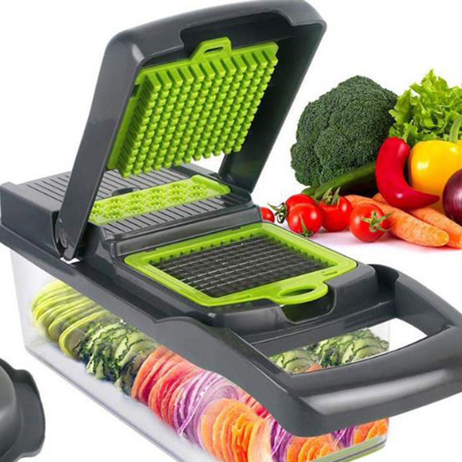 Vegetable Chopper 15 in 1 Vegetable Cutter Household Potato Chopper Radish Grater for Kitchen