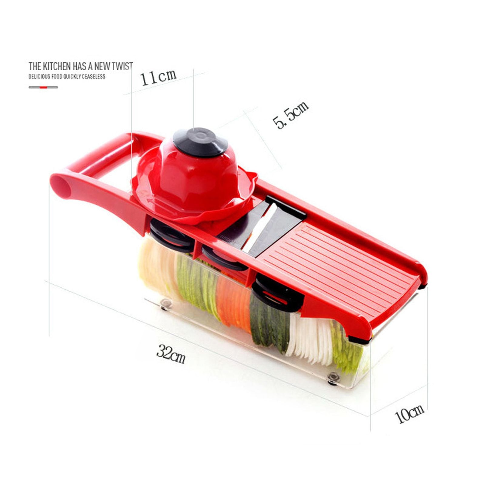 6 in 1 Vegetable Slicers Kitchen Multifunctional Food Potato Veggie Chopper Dicer Cutter with Peeler