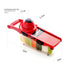 6 in 1 Vegetable Slicers Kitchen Multifunctional Food Potato Veggie Chopper Dicer Cutter with Peeler