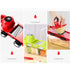 6 in 1 Vegetable Slicers Kitchen Multifunctional Food Potato Veggie Chopper Dicer Cutter with Peeler