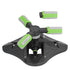 Lawn Water Sprinkler Automatic Flower Watering Device Three Prong Sprinkler for Garden Watering Gardening IrrigationGreen