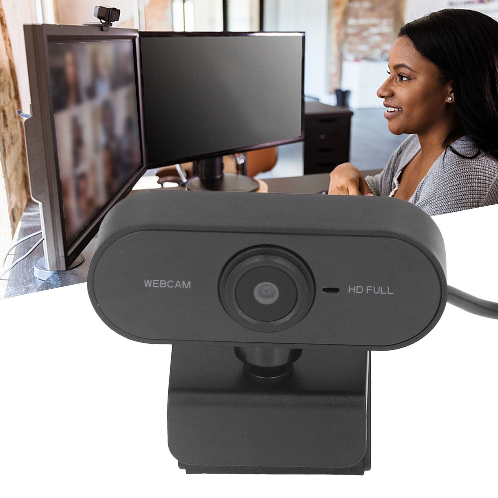Web Camera HD 1080P Noise Reduction Auto Focusing Easy Installation Wide Compatibility Computer Webcam