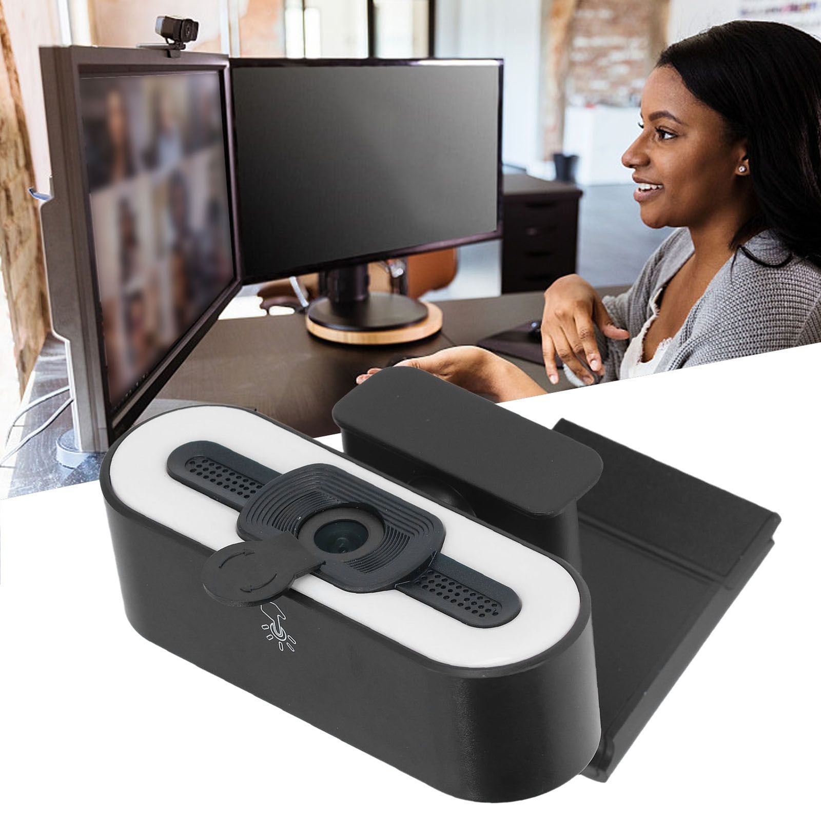 Web Camera 1080P HD Auto Focusing Noise Reduction Easy Installation Computer Camera for Desktop Conferencing