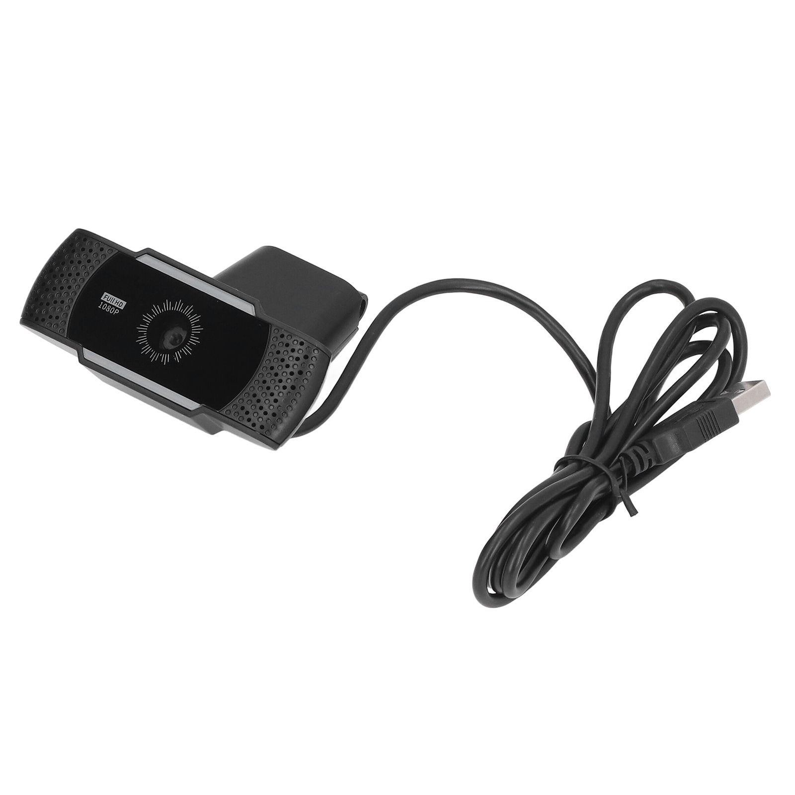 Computer Camera Microphone Automatic Noise Reduction Full HD 1080P USB Stereo Webcam with Rotatable Clip for Office