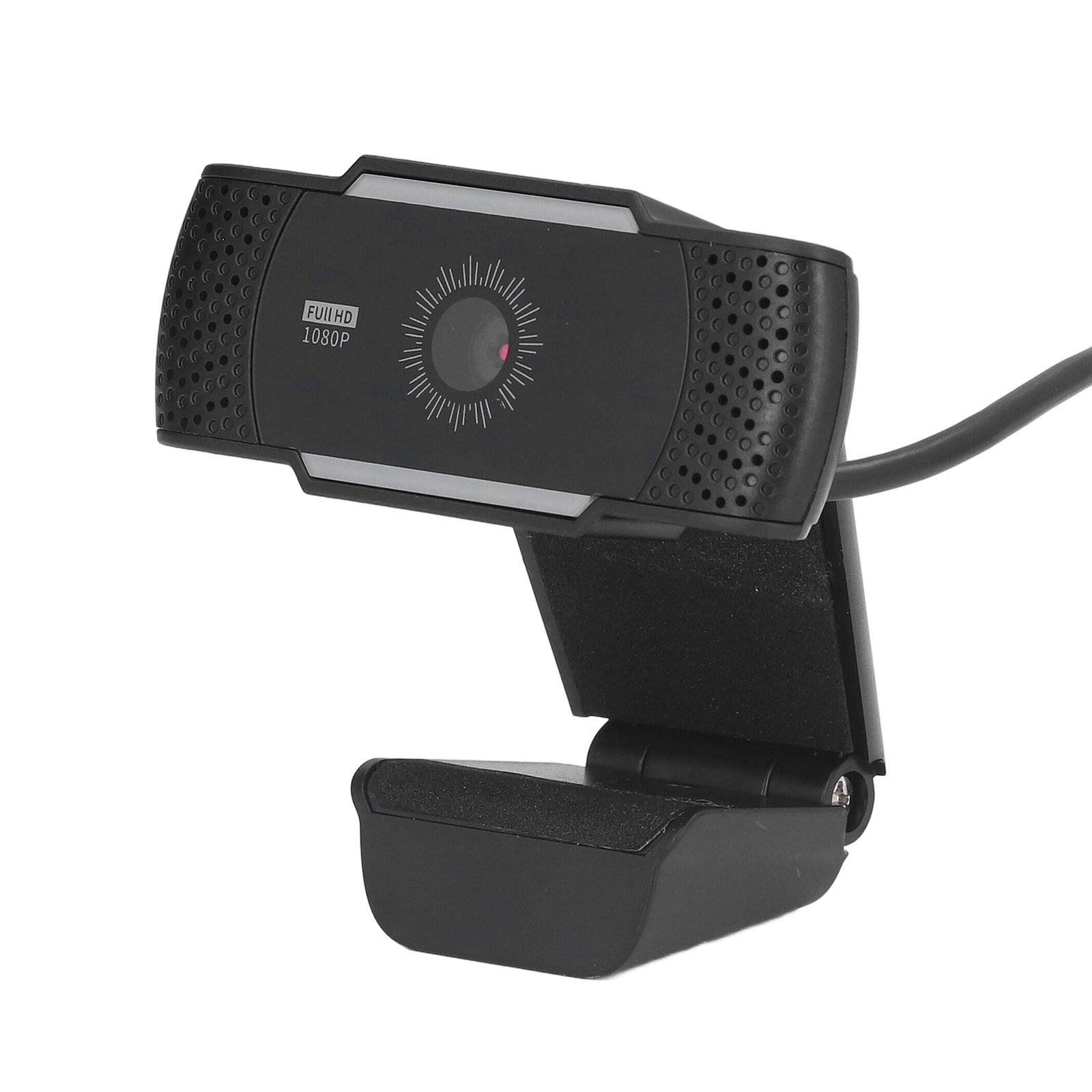 Computer Camera Microphone Automatic Noise Reduction Full HD 1080P USB Stereo Webcam with Rotatable Clip for Office
