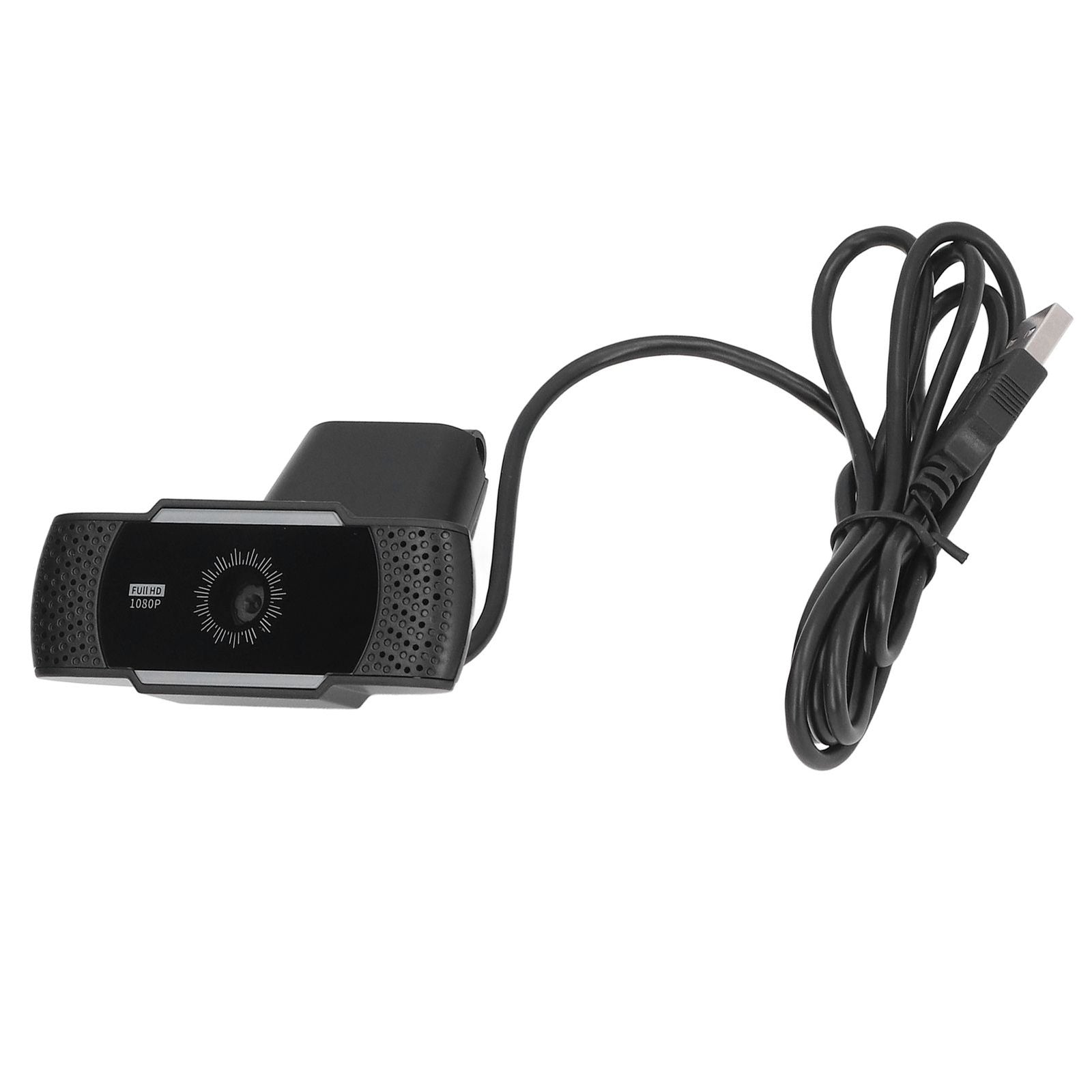 Computer Camera Microphone Automatic Noise Reduction Full HD 1080P USB Stereo Webcam with Rotatable Clip for Office