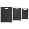 3Pcs Cutting Board Set Imitation Marble Pattern DoubleSided Chopping Board Kitchen Accessory(Black )