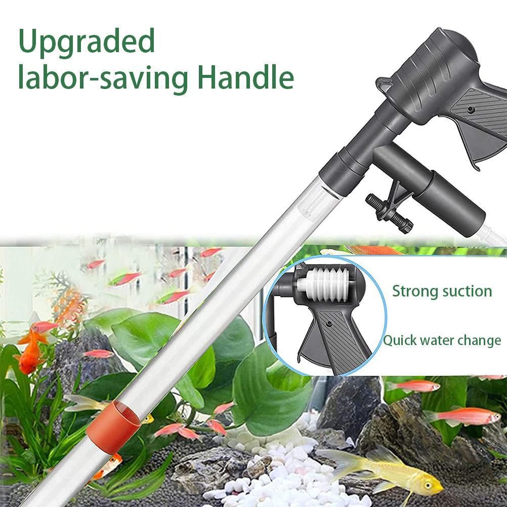 5 in 1 Aquarium Vacuum Gravel Cleaner Fish Tank Cleaning Tools Gravel Vacuum for Aquarium