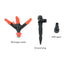 Garden Sprinkler 360°Automatic Rotating Lawn Sprinklers Water Sprinkler for Lawn Yard Garden Watering System