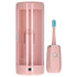 Electric Toothbrush Portable USB Charging IPX7 Waterproof Ultrasonic Toothbrush with Sterilization BoxPink