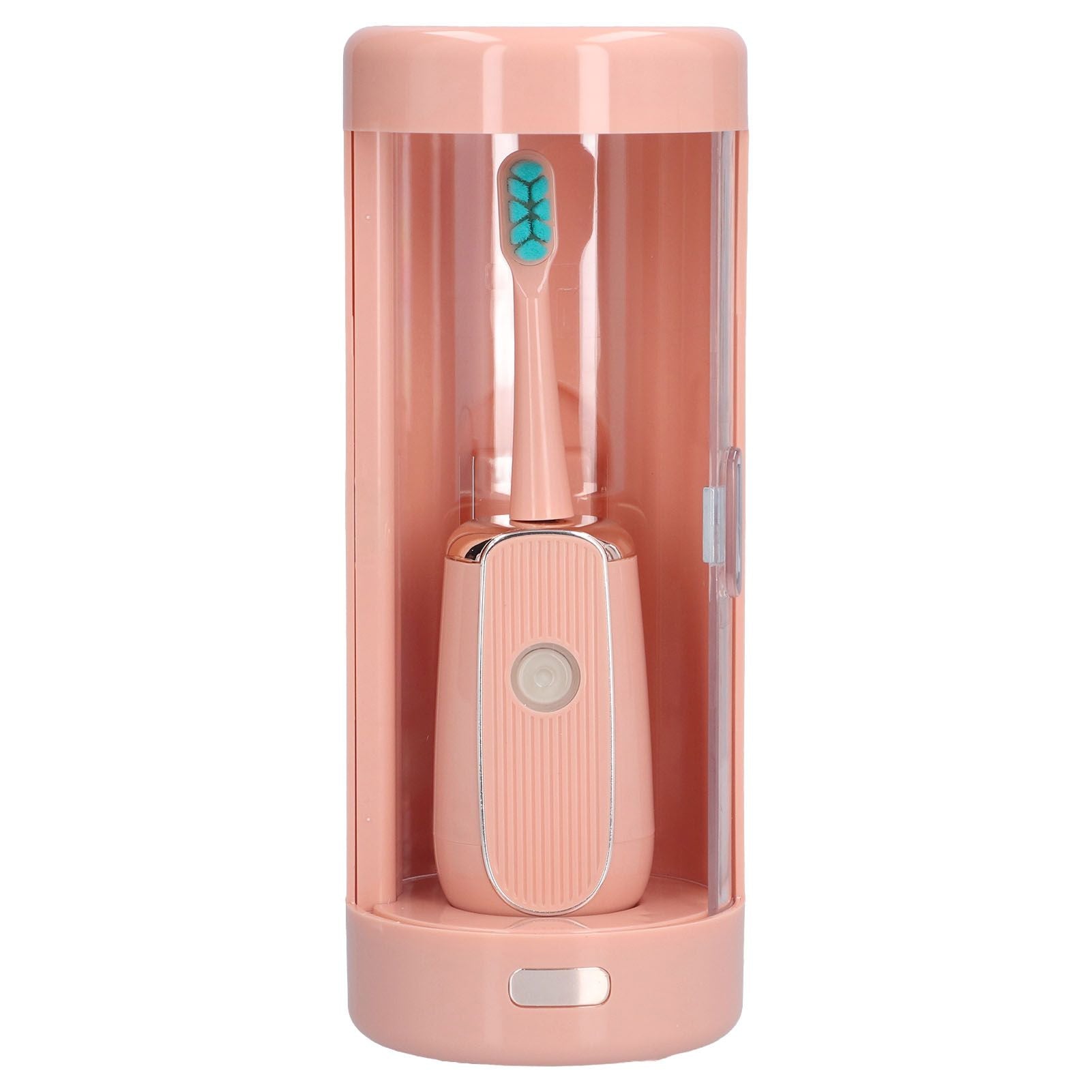Electric Toothbrush Portable USB Charging IPX7 Waterproof Ultrasonic Toothbrush with Sterilization BoxPink
