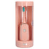 Electric Toothbrush Portable USB Charging IPX7 Waterproof Ultrasonic Toothbrush with Sterilization BoxPink