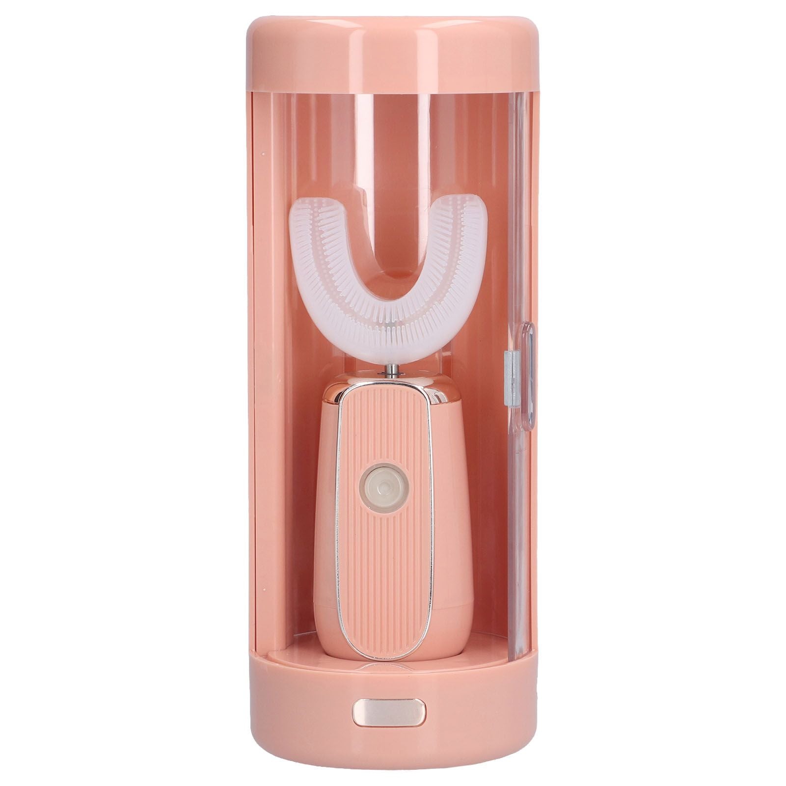 Electric Toothbrush Portable USB Charging IPX7 Waterproof Ultrasonic Toothbrush with Sterilization BoxPink