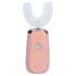 Electric Toothbrush Portable USB Charging IPX7 Waterproof Ultrasonic Toothbrush with Sterilization BoxPink