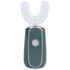 Electric Toothbrush Portable USB Charging IPX7 Waterproof Ultrasonic Toothbrush with Sterilization BoxGreen