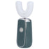 Electric Toothbrush Portable USB Charging IPX7 Waterproof Ultrasonic Toothbrush with Sterilization BoxGreen
