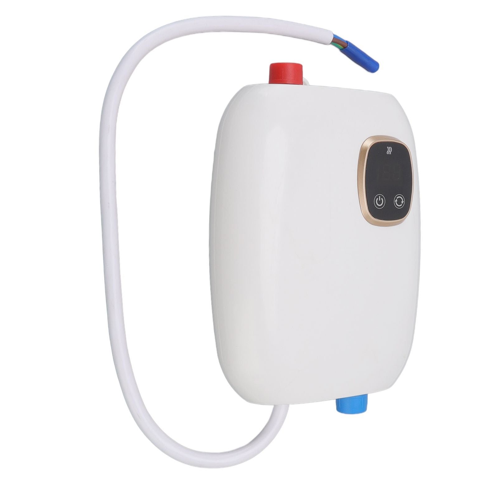 5500W Small Electric Instant Hot Water Heater with Digital Touch Screen Smart Thermostat Water Heater 220V