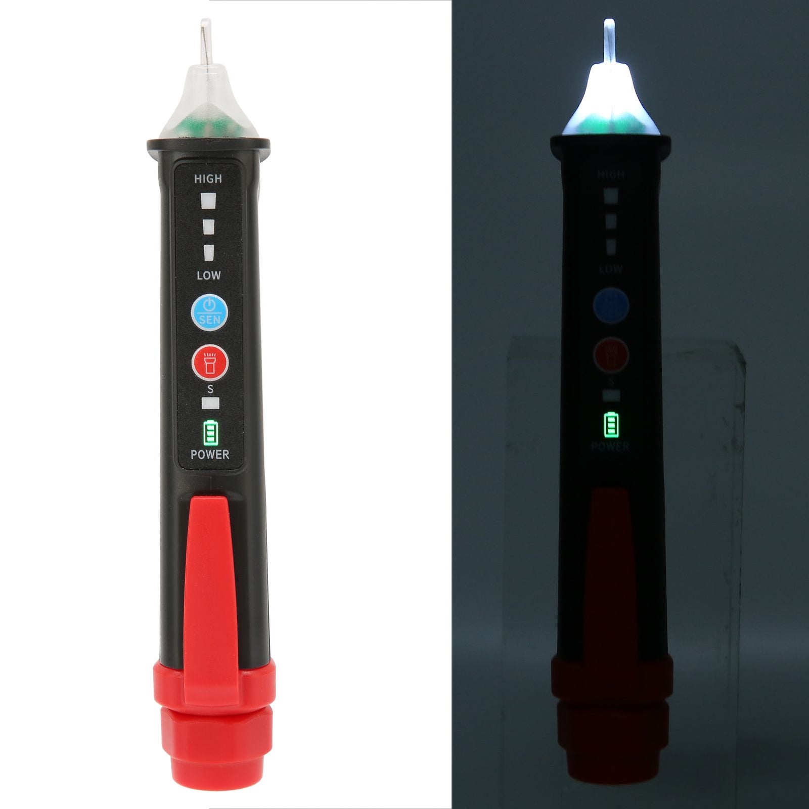 Voltage Tester Contactless Adjustable Sensitivity IP67 Waterproof Electric Testing Pen for Breakpoint Detection