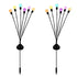 2 Pack Solar Powered LED Pendant Lights Firefly Lights Outdoor Solar Yard Lights Stake Lamp for Patio Pathway Lawn Yard